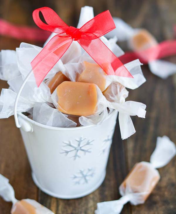 Homemade Caramels #DIY #Christmas #gifts #trendypins