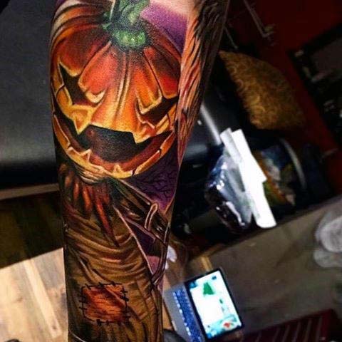 Jack the Pumpkin King Tattoo #Halloween #tattoos #trendypins