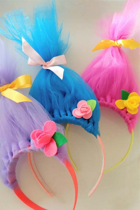 Troll Hair Headbands #DIY #Christmas #gifts #trendypins