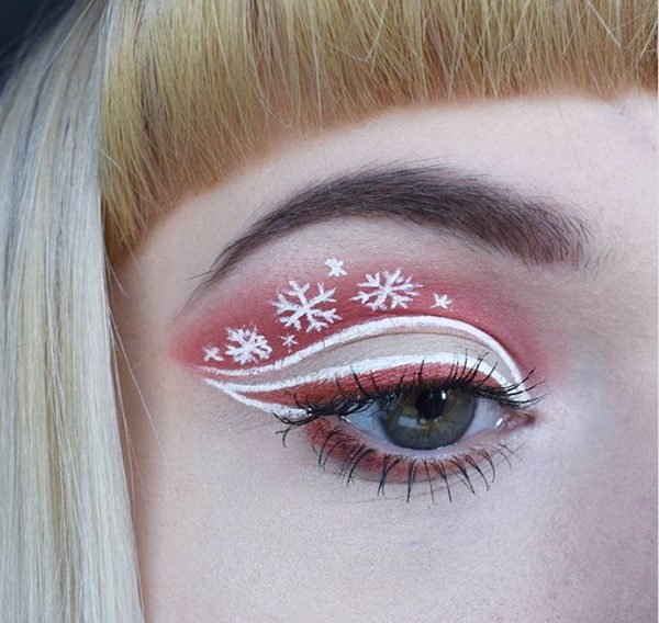 Brown Neutral Christmas Eye Makeup #Christmas #makeup #beauty #trendypins