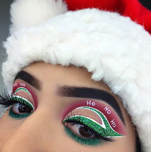 Ho Ho Ho Christmas Makeup #Christmas #makeup #beauty #trendypins