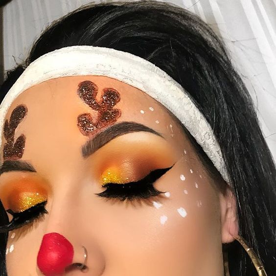 Reindeer Christmas Look #Christmas #makeup #beauty #trendypins