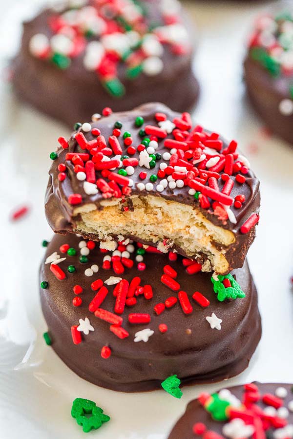 Chocolate Peanut Butter Stacks #Christmas #candy #recipes #trendypins