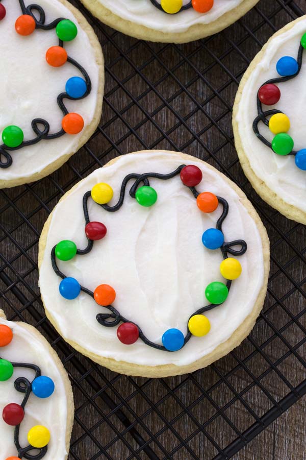 Christmas Lights Cookies #Christmas #cookie #recipes #trendypins