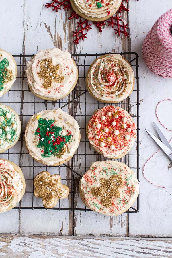 Easy Slice ‘n’ Bake Vanilla Bean Christmas Sugar Cookies #Christmas #cookie #recipes #trendypins