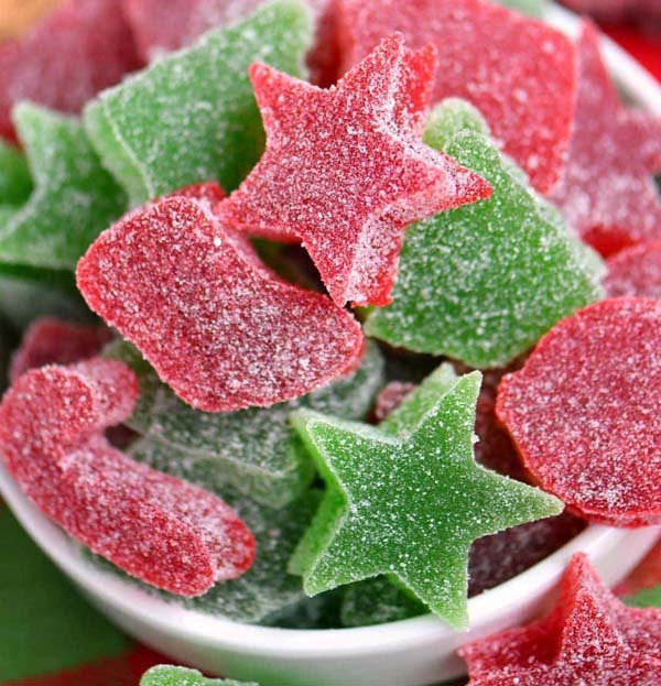 Homemade Gumdrops #Christmas #candy #recipes #trendypins