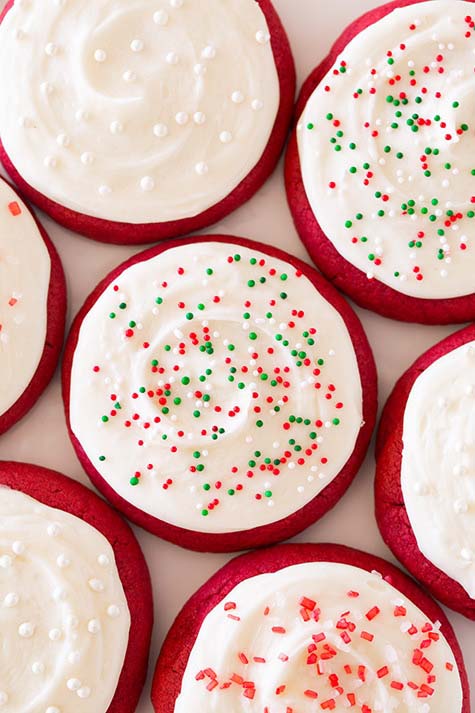Red Velvet Sugar Cookies #Christmas #cookie #recipes #trendypins
