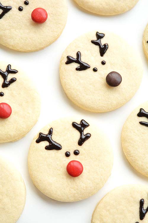 Reindeer Sugar Cookies #Christmas #cookie #recipes #trendypins