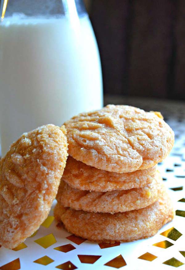 Soft Batch Pumpkin Sugar Cookies #Christmas #cookie #recipes #trendypins