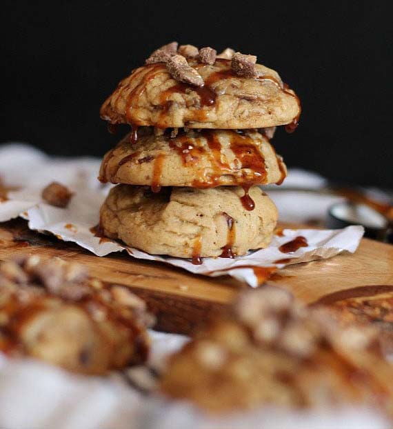Sticky Toffee Pudding Cookies #Christmas #cookie #recipes #trendypins