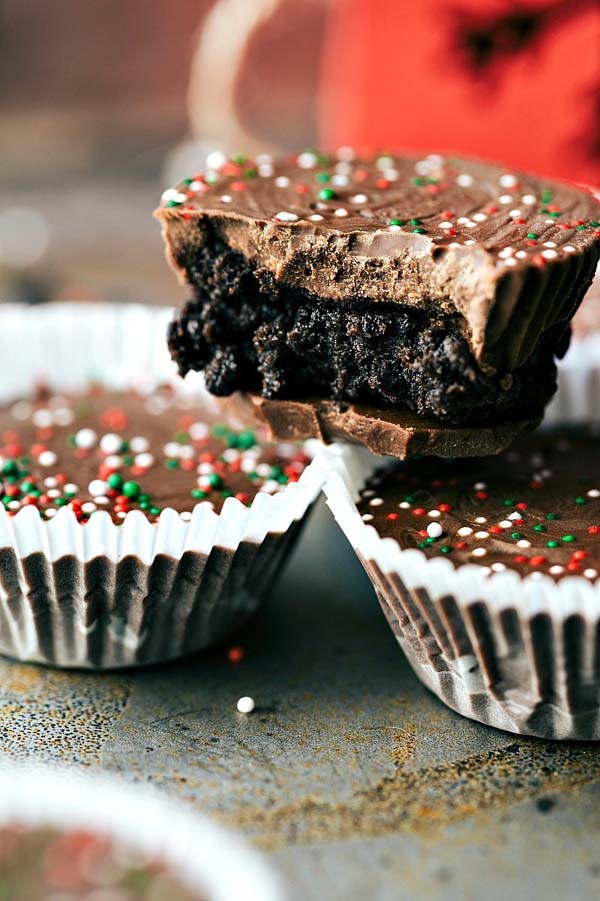 Thin Mint Oreo Cups #Christmas #cookie #recipes #trendypins
