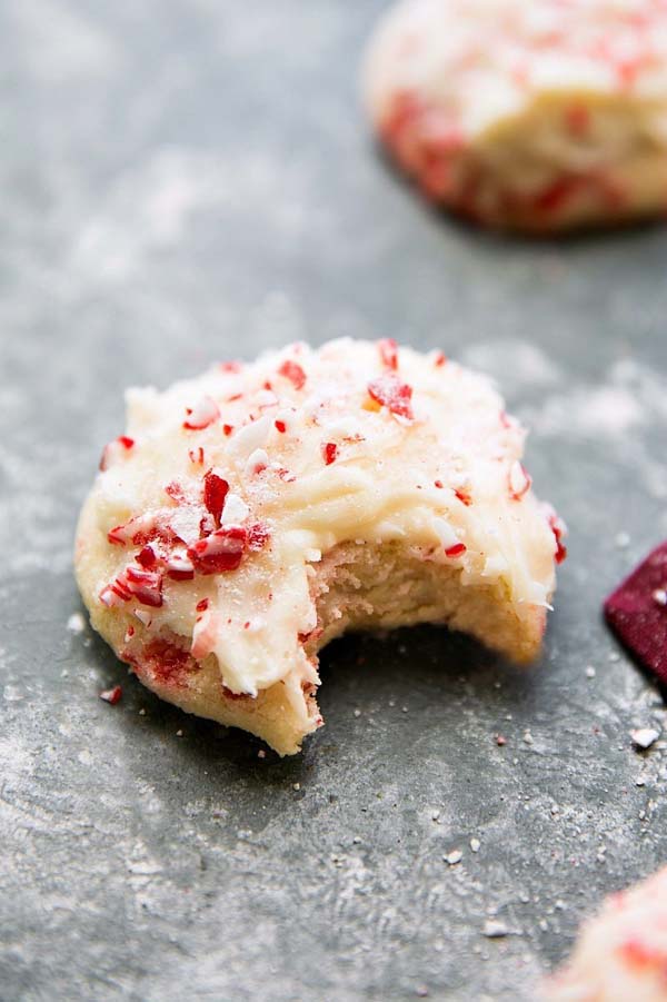 Ultra Soft Peppermint Sugar Cookies #Christmas #cookie #recipes #trendypins