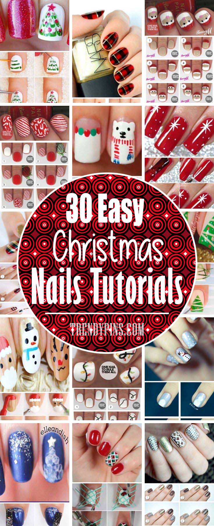 With Christmas season here, why not style your nails to match? Consider these beautiful options #Christmas #nails #tutorials #trendypins
