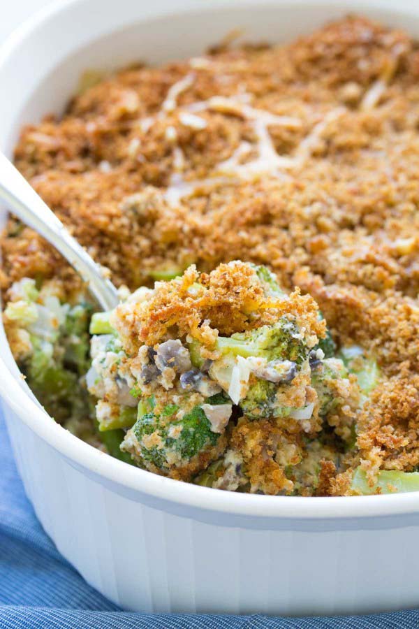 Broccoli Casserole From Scratch #Christmas #recipes #dinner #trendypins