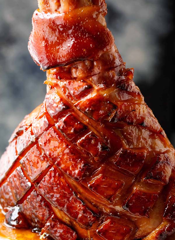 Brown Sugar Mustard Glazed Ham #Christmas #recipes #dinner #trendypins