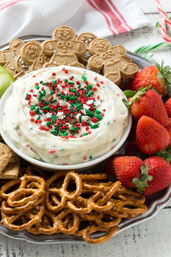 Christmas Cookie Dough Dip #Christmas #appetizers #recipes #trendypins