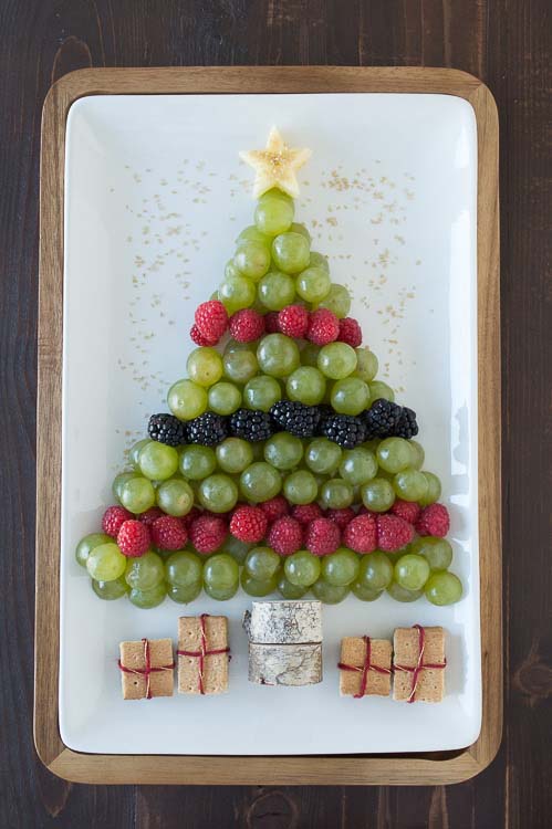 Christmas Tree Fruit Platter #Christmas #appetizers #recipes #trendypins