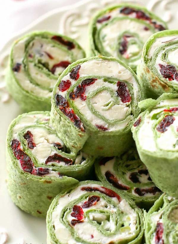 Cranberry and Feta Pinwheels #Christmas #nails #tutorials #trendypins