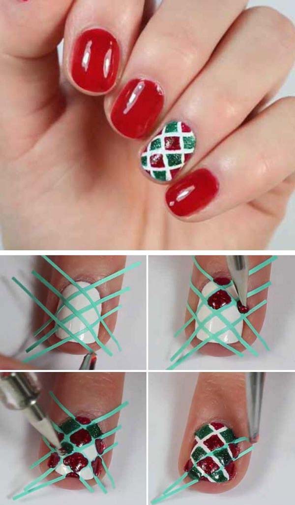 Cute Christmas Nails #Christmas #nails #tutorials #trendypins