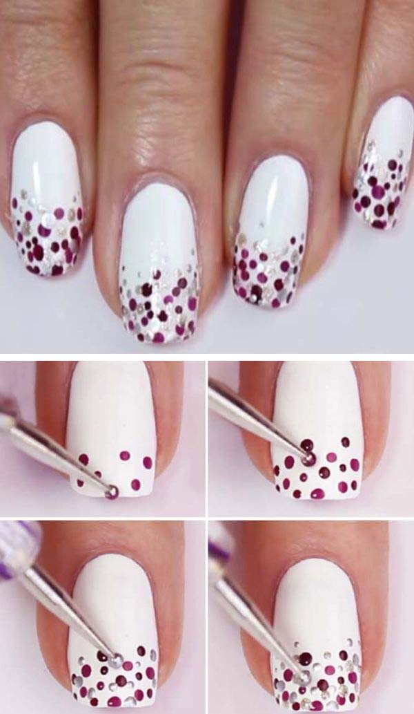 Last Minute Christmas Nail #Christmas #nails #tutorials #trendypins