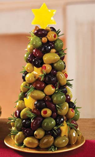 Olive Appetizer Tree #Christmas #appetizers #recipes #trendypins