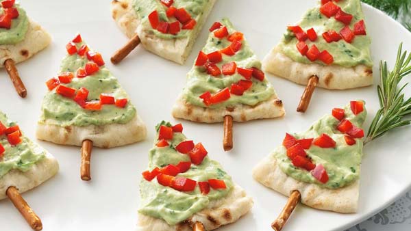 Pita Tree Appetizers #Christmas #appetizers #recipes #trendypins