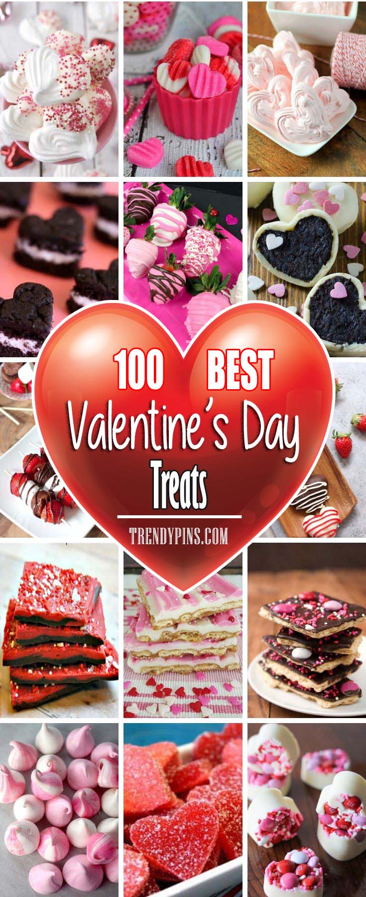 Try any of these chocolate, strawberry or marshmallow filled treats #Valentine's Day #recipes #treats #trendypins