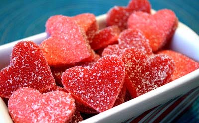 Homemade Heart Gumdrops Recipe #Valentine's Day #recipes #desserts #trendypins