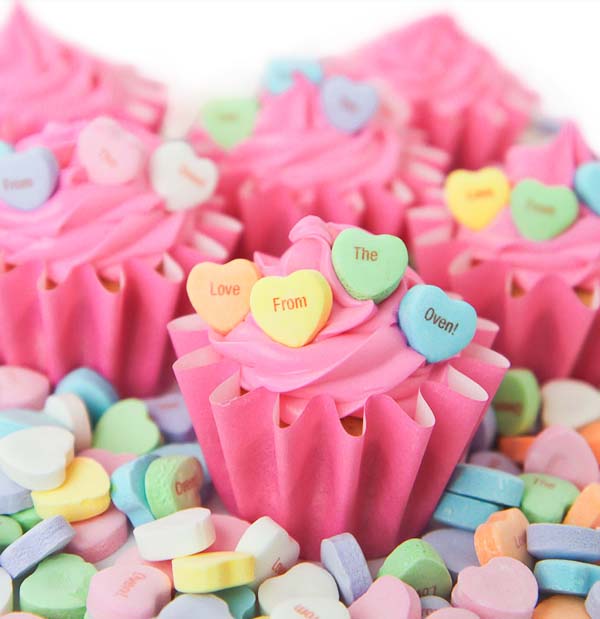 Valentine Cupcakes #Valentine's Day #recipes #cupcakes #trendypins