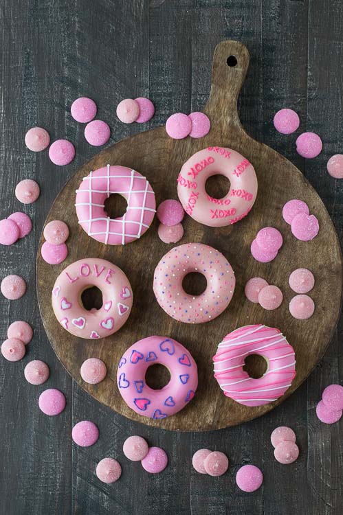 Valentine’s Day Donuts #Valentine's Day #recipes #treats #trendypins
