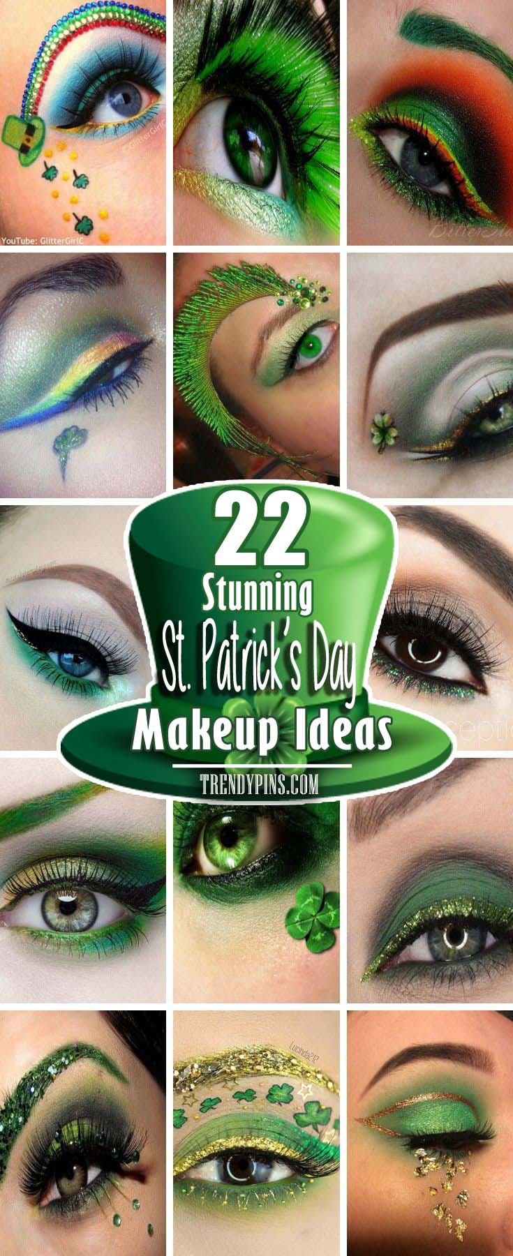 If you’re in St Patrick's Day mood. If you are looking for any ideas for St. Patricks day makeup we are here to help you. Our ideas for St. Patrick day makeup look will meet all you requirements. #makeup #St. Patrick's Day makeup #trendypins
