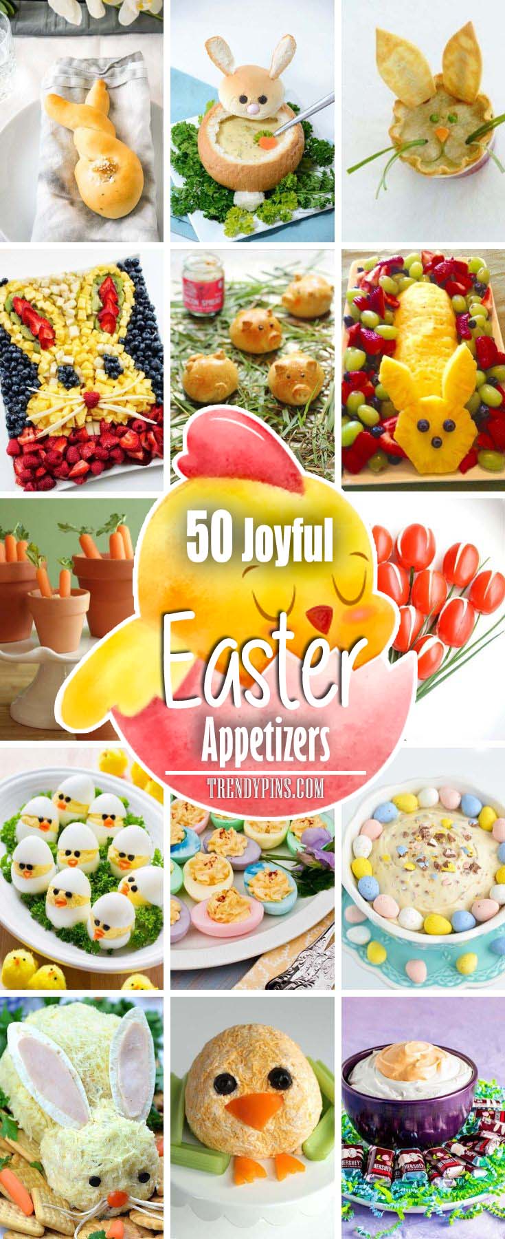 There are many recipes out there from super simple to more complex. Try these delicious DIY snack ideas. #Easter #appetizers #recipes #trendypins