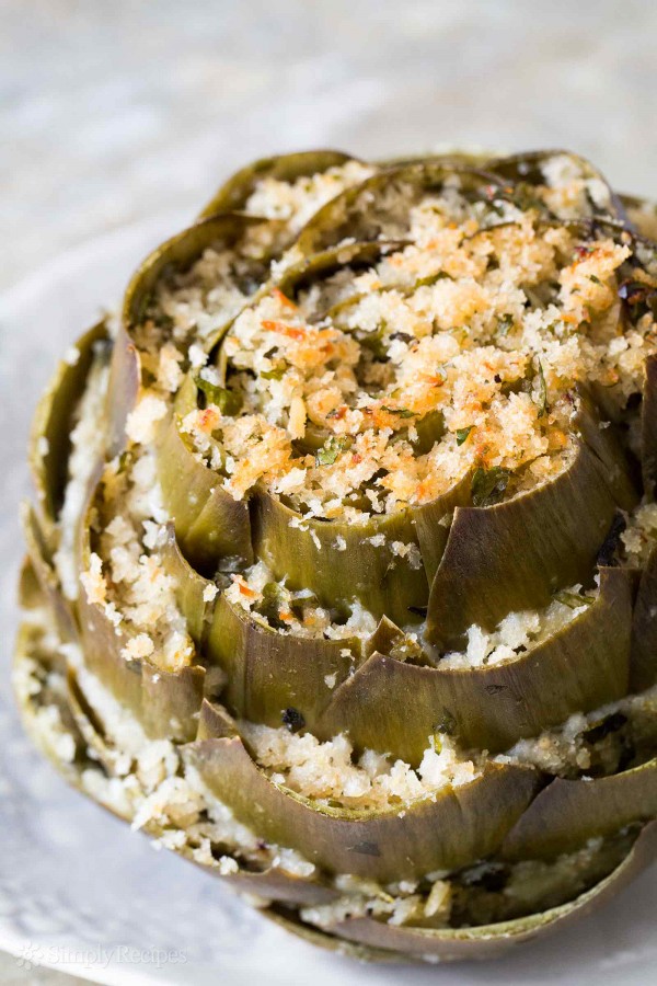 Baked Stuffed Artichoke #Easter #dinner #recipes #trendypins