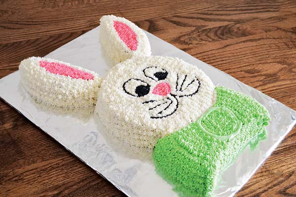 Bunny Cut Up Cake #Easter #cakes #recipes #trendypins