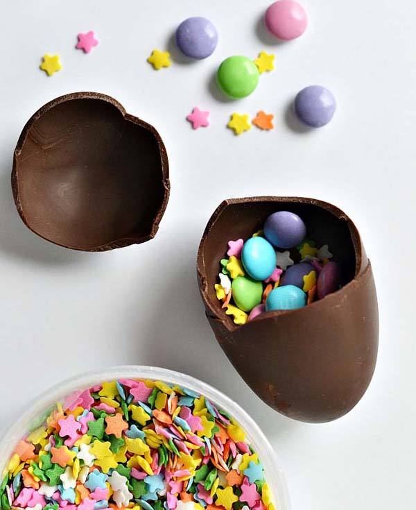 Chocolate Confetti Eggs #Easter #treats #recipes #trendypins