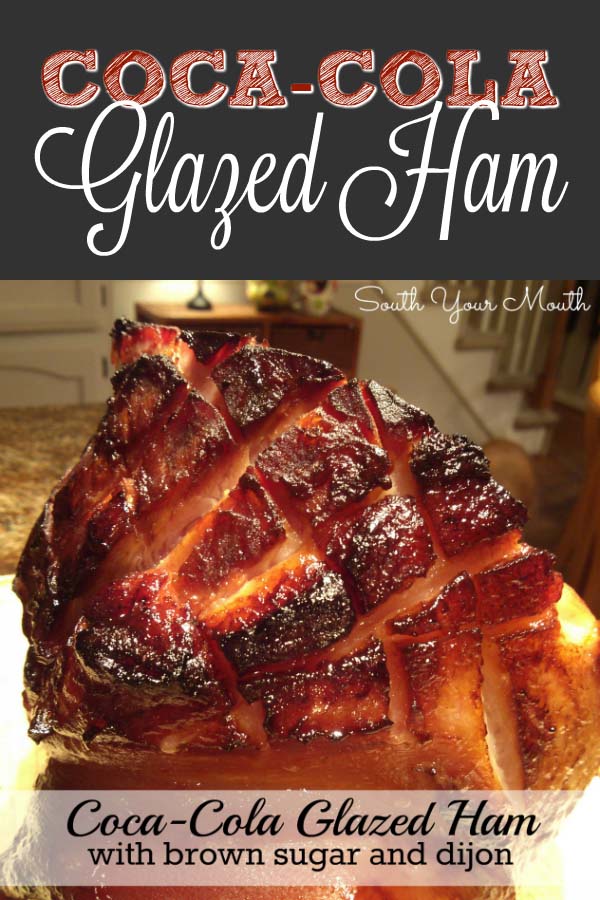 Coca-Cola Glazed Ham with Brown Sugar and Dijon #Easter #dinner #recipes #trendypins