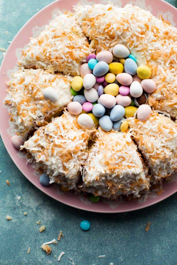 Coconut Nest Cake #Easter #cakes #recipes #trendypins