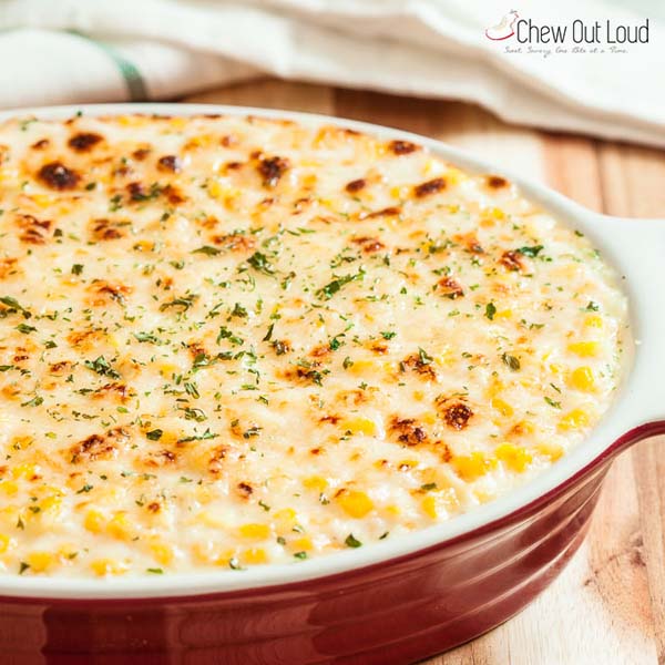 Creamed Corn Au Gratin #Easter #dinner #recipes #trendypins