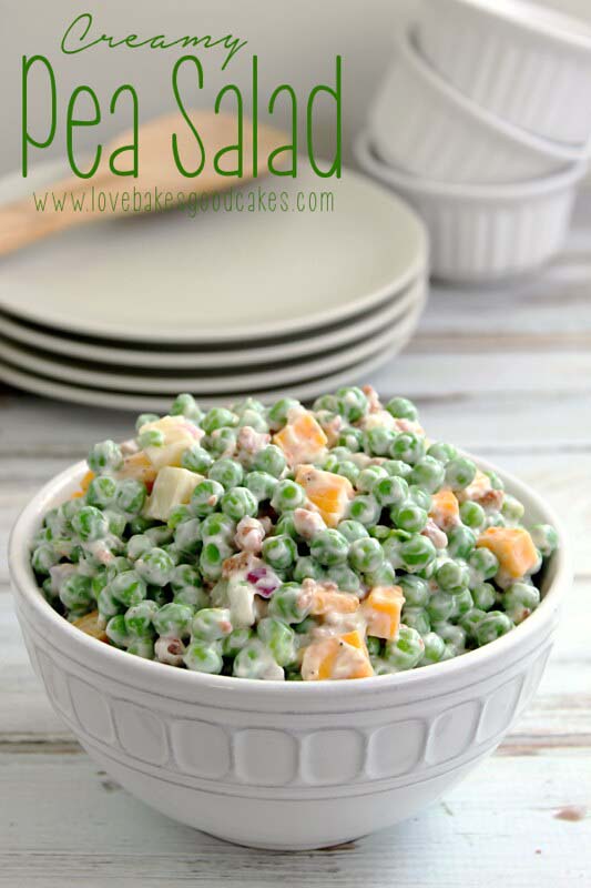 Creamy Pea Salad #Easter #dinner #recipes #trendypins