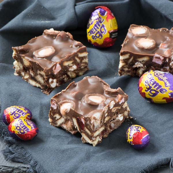 Creme Egg Rocky Road #Easter #treats #recipes #trendypins