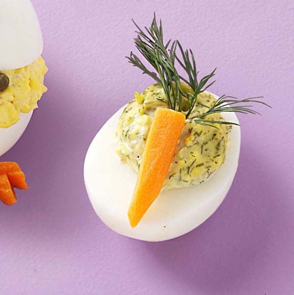Dill-icious Deviled Eggs#Easter #appetizers #recipes #trendypins