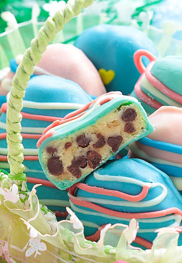 Easter Egg Cookie Dough Truffles #Easter #treats #recipes #trendypins