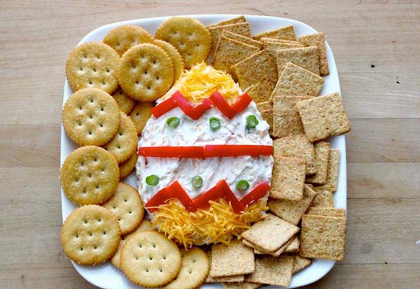 Easter Egg Greek Yogurt Cheese Dip#Easter #appetizers #recipes #trendypins