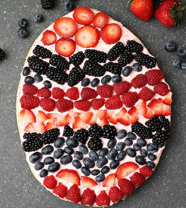 Easter Fruit Pizza Version 2 #Easter #appetizers #recipes #trendypins