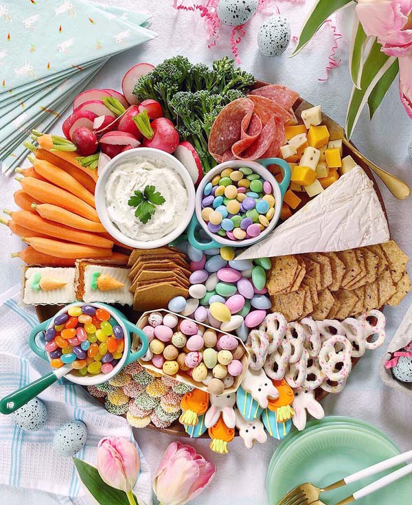 Easter Grazing Board#Easter #appetizers #recipes #trendypins