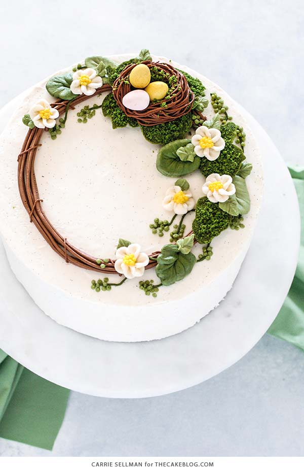 Easter Wreath Cake #Easter #cakes #recipes #trendypins