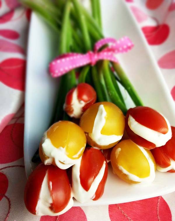 Edible Tulips #Easter #appetizers #recipes #trendypins