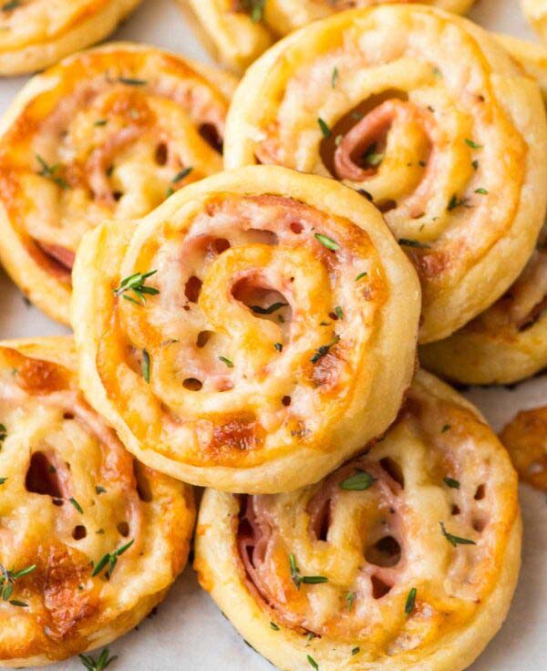 Ham and Cheese Pinwheels #Easter #dinner #recipes #trendypins