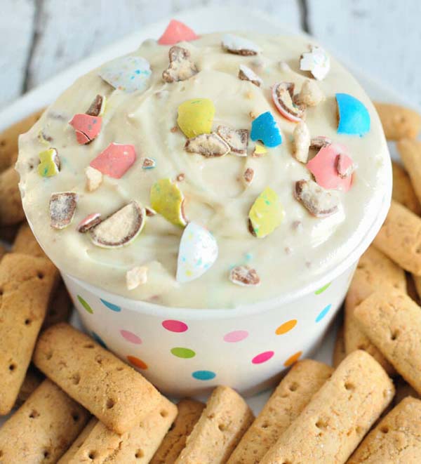 Malted Milk Easter Dip #Easter #desserts #recipes #trendypins