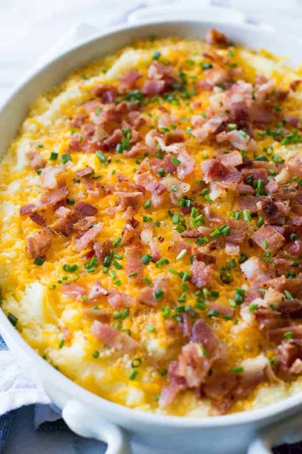 Mashed Potato Casserole #Easter #dinner #recipes #trendypins